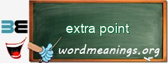 WordMeaning blackboard for extra point